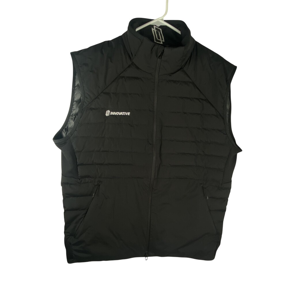 Lululemon Athletica Vest Mens XL Black Quilted Down Puffer Full Zip Outdoor